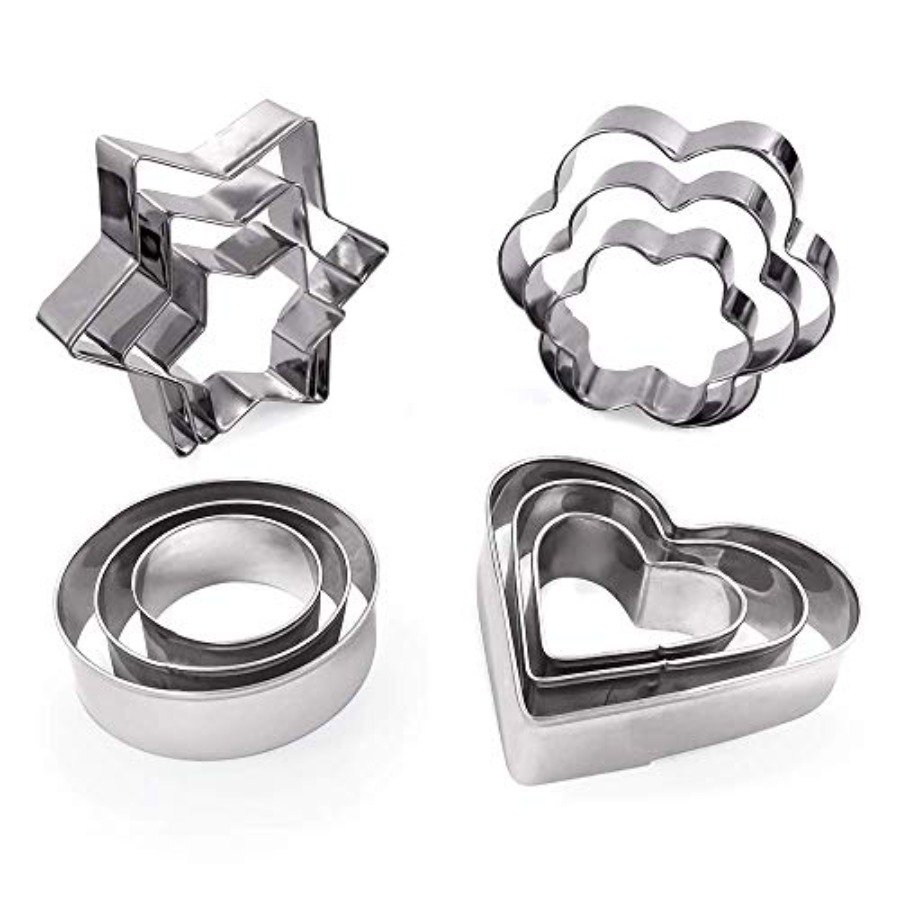 Cookie Cutter Set - 12PCS Stainless Steel Cookie Cutters Set