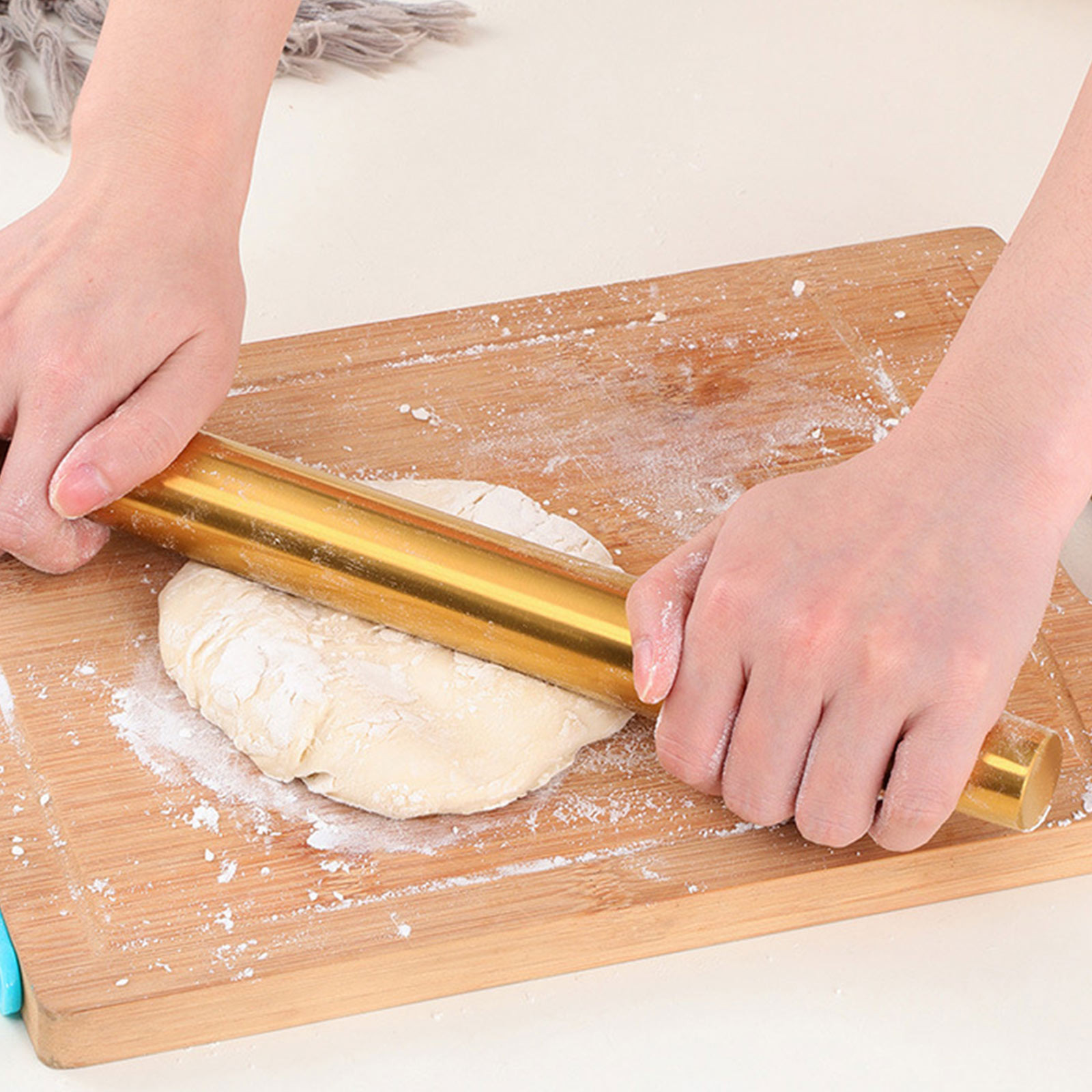 Kitchen Roller Baking - 1pc Stainless Steel Rolling Pin Kitchen