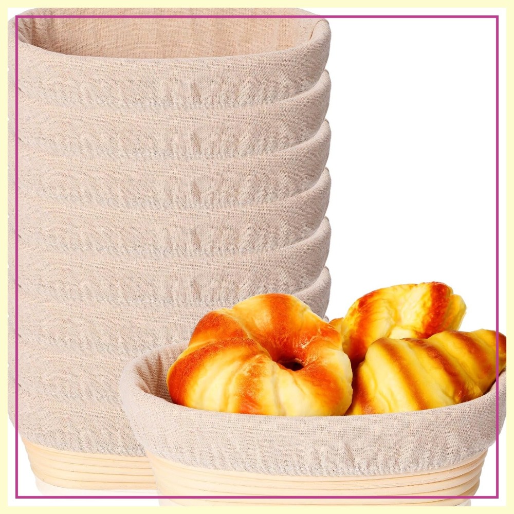 Proofing Basket Banneton - Oval Banneton Bread Proofing Basket Set