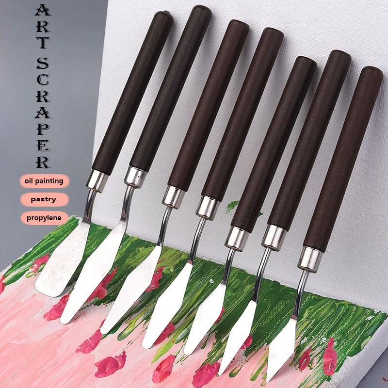 Kitchen Baking Drawing - Stainless Steel Artist Spatula, Art Tools,