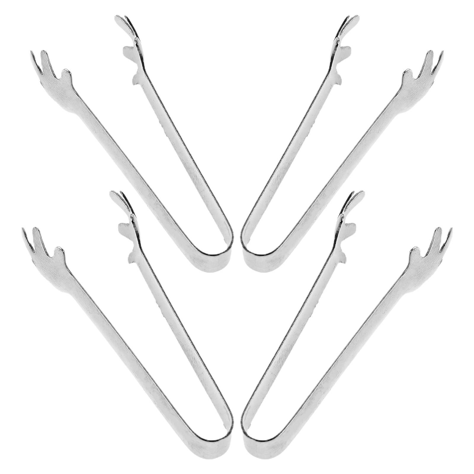 Kitchen Baking Game - 4Pcs Miniature Bread Tongs Cute Tiny