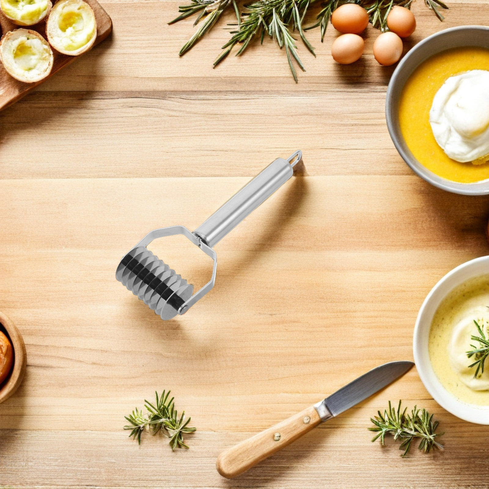 Handheld Stainless Steel Noodl - Kitchen Roller Baking recensie en prijs