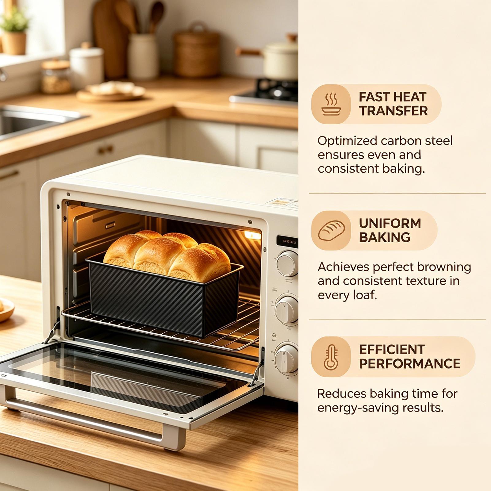 Bread Baking Pan Corrugated Ca - Kitchen Baking Tins recensie en prijs