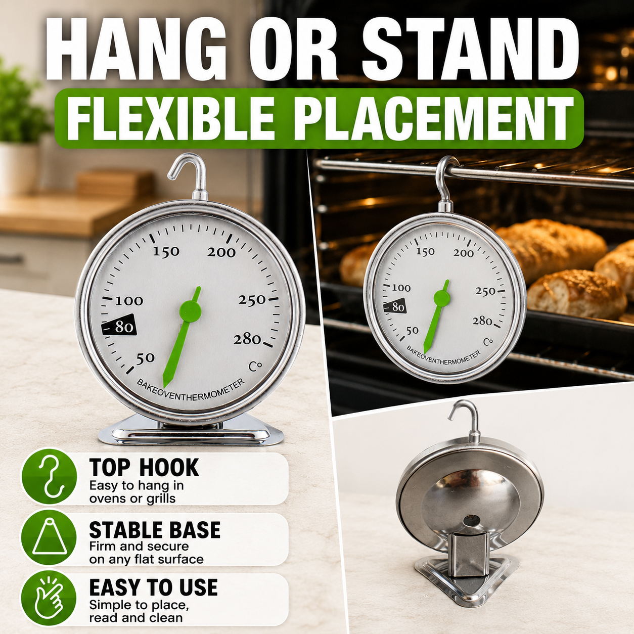 Analog Oven Thermometer 50-280 - Oven Thermometer Analog recensie en prijs