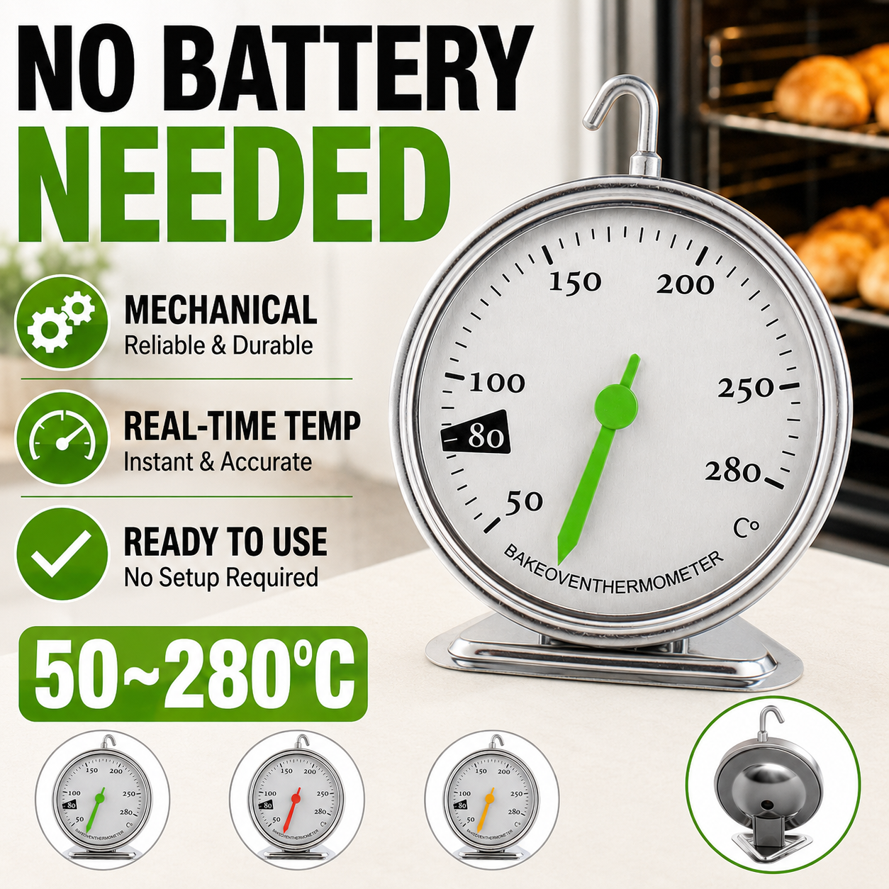 Analog Oven Thermometer 50-280 - Oven Thermometer Analog recensie en prijs