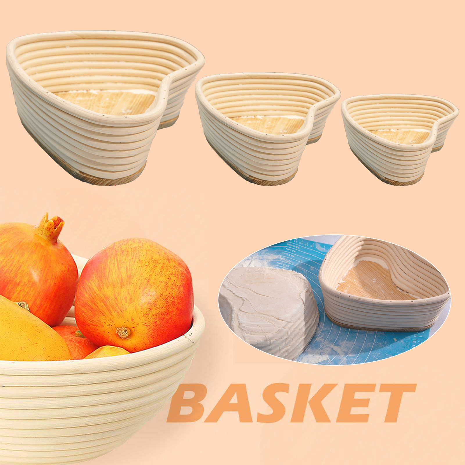 Heart Shape Bread Fermentation - Proofing Basket Banneton recensie en prijs