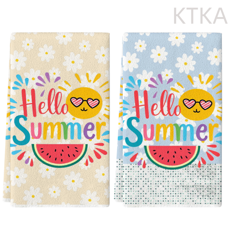 2Pcs, Watermelon Daisy Print K - Kitchen Baking Necessities recensie en prijs