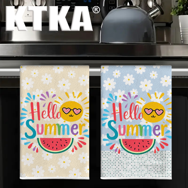 2Pcs, Watermelon Daisy Print K - Kitchen Baking Necessities recensie en prijs