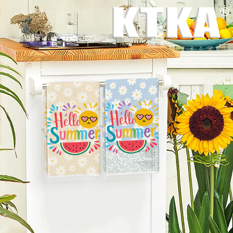 2Pcs, Watermelon Daisy Print K - Kitchen Baking Necessities recensie en prijs