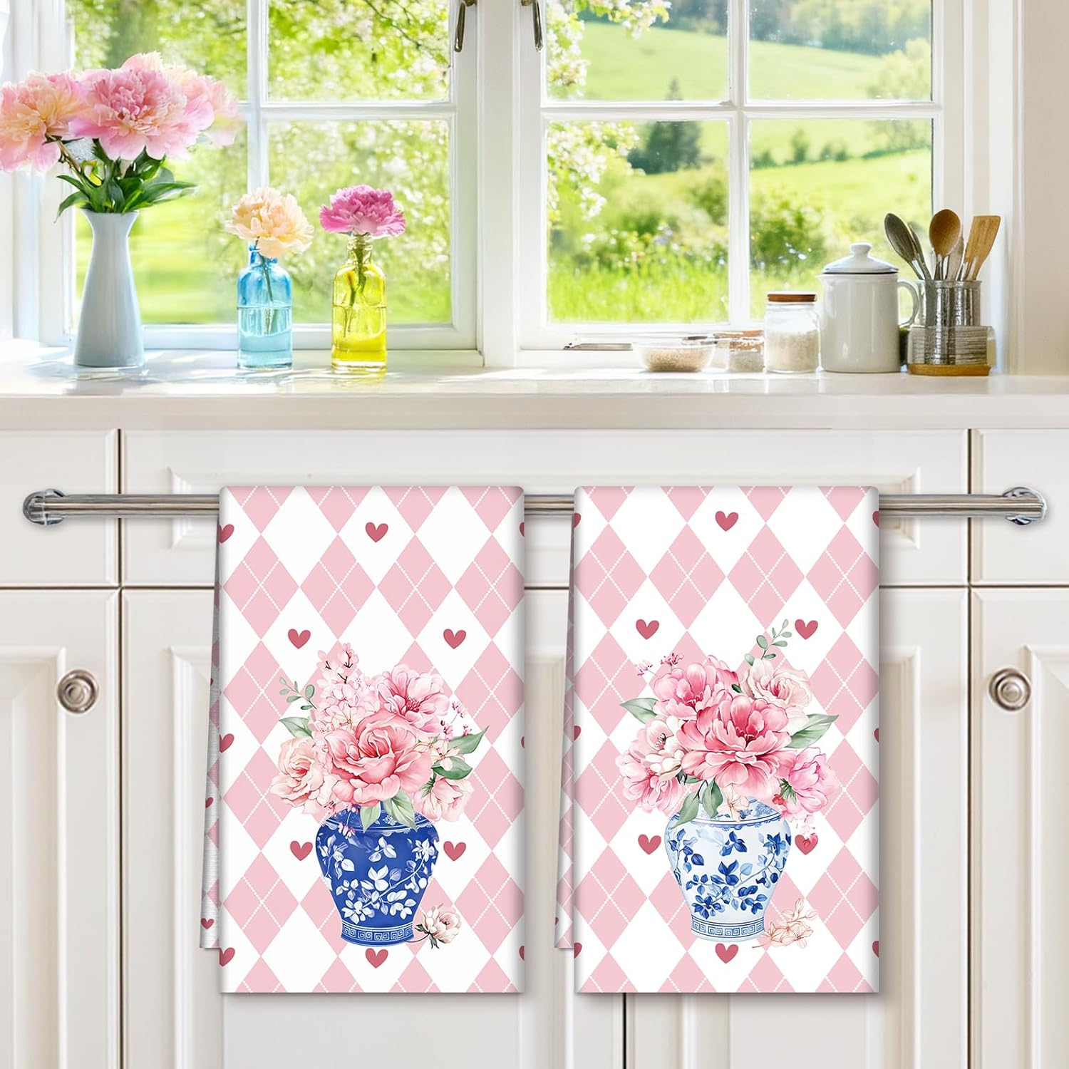 2Pcs, Pink and White Diamond-P - Kitchen Baking Necessities recensie en prijs