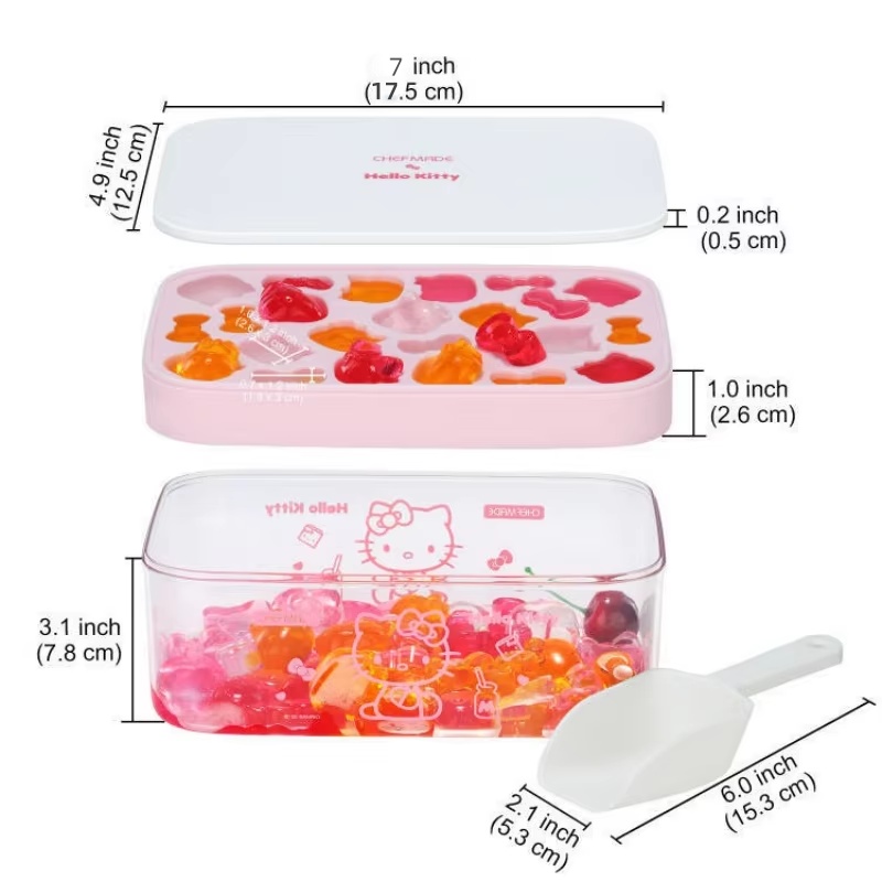 7 Inch Hello Kitty Silicone Ic - Kitchen Baking Tray Storage recensie en prijs