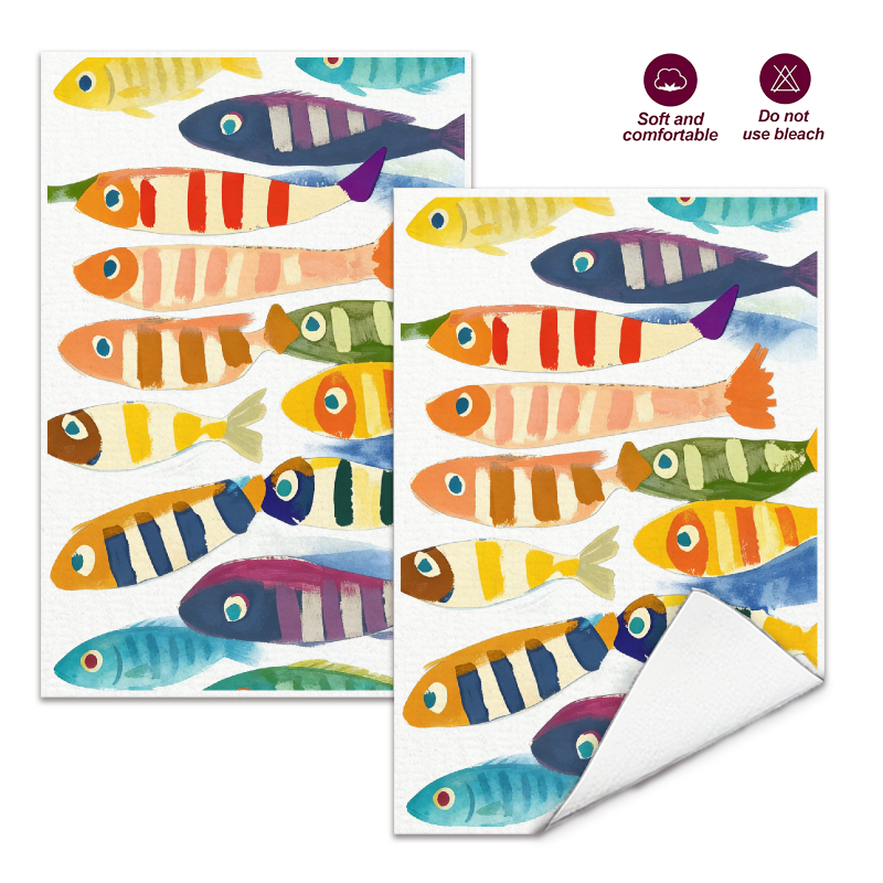 2Pcs, Watercolor Striped Fish  - Kitchen Baking Necessities recensie en prijs