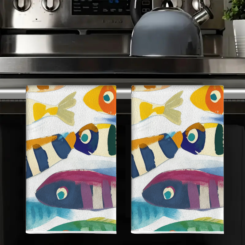 2Pcs, Watercolor Striped Fish  - Kitchen Baking Necessities recensie en prijs