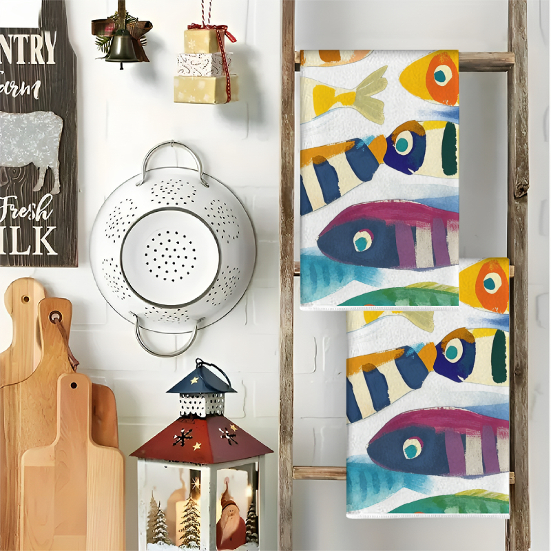 2Pcs, Watercolor Striped Fish  - Kitchen Baking Necessities recensie en prijs
