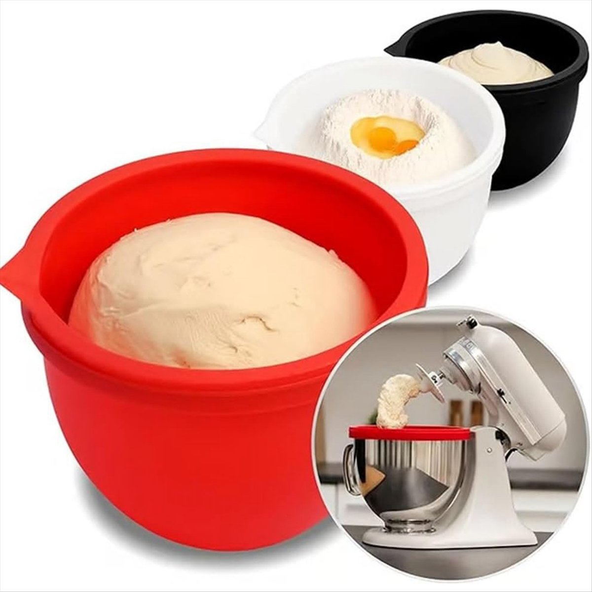 (A25M) 3pcs Silicone Liners fo - Kitchen Aid Baking Mixer recensie en prijs