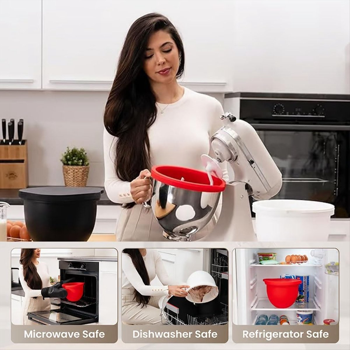 (A25M) 3pcs Silicone Liners fo - Kitchen Aid Baking Mixer recensie en prijs