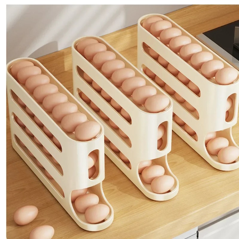 4 Layers Automatic Rolling Egg - Kitchen Baking Tray Storage recensie en prijs