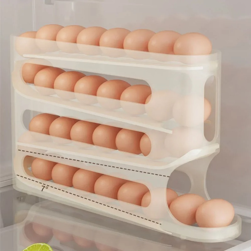 4 Layers Automatic Rolling Egg - Kitchen Baking Tray Storage recensie en prijs