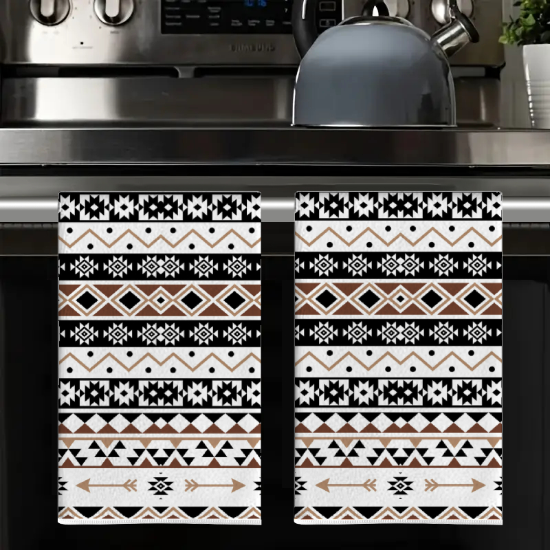 2Pcs, Black and White Geometri - Kitchen Baking Necessities recensie en prijs