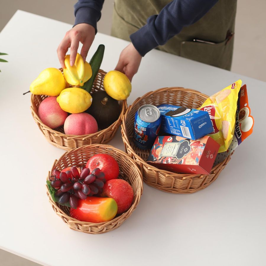 Wicker Bread Basket Woven Tabl - Kitchen Baking Gifts recensie en prijs