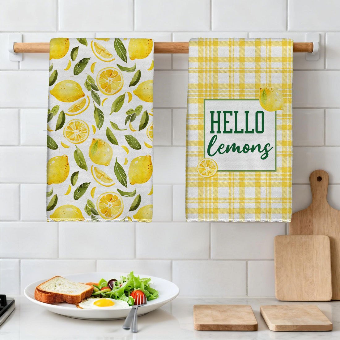 2Pcs, Yellow and White Checker - Kitchen Baking Necessities recensie en prijs