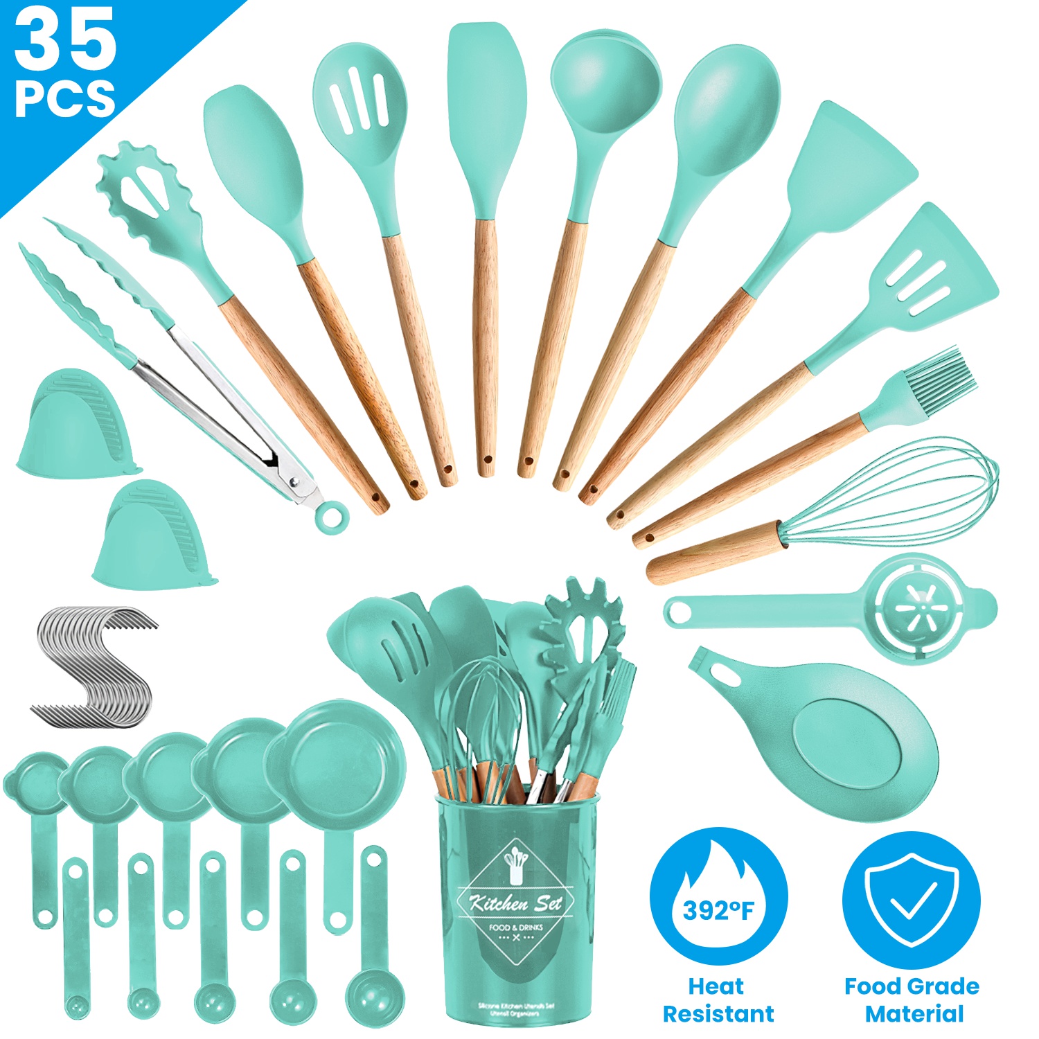 35Pcs Kitchen Cooking Utensils - Kitchen Baking Necessities recensie en prijs