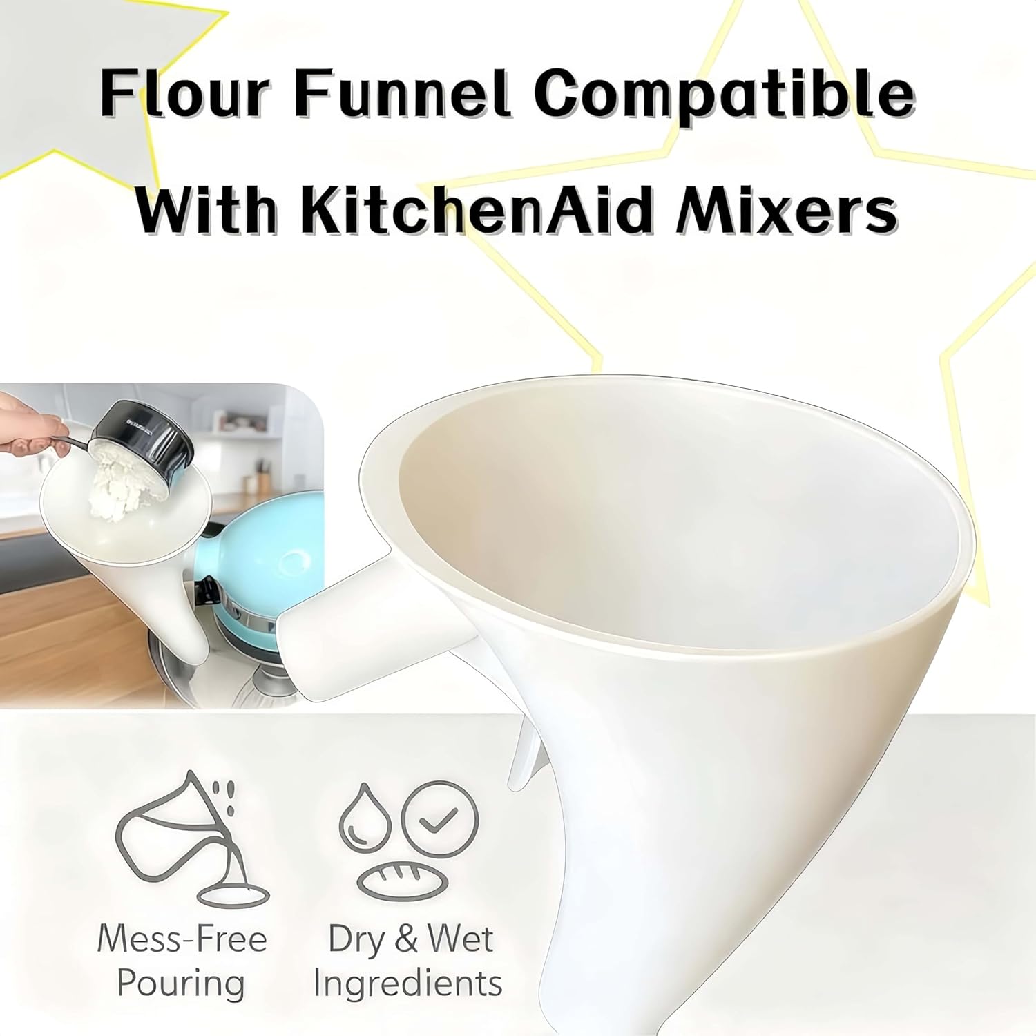 Flour Funne Mixer for Kitchen  - Kitchen Aid Baking Mixer recensie en prijs