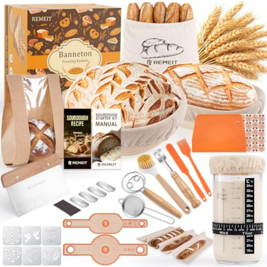 Sourdough Starter Kit with Ban - Proofing Basket Banneton recensie en prijs
