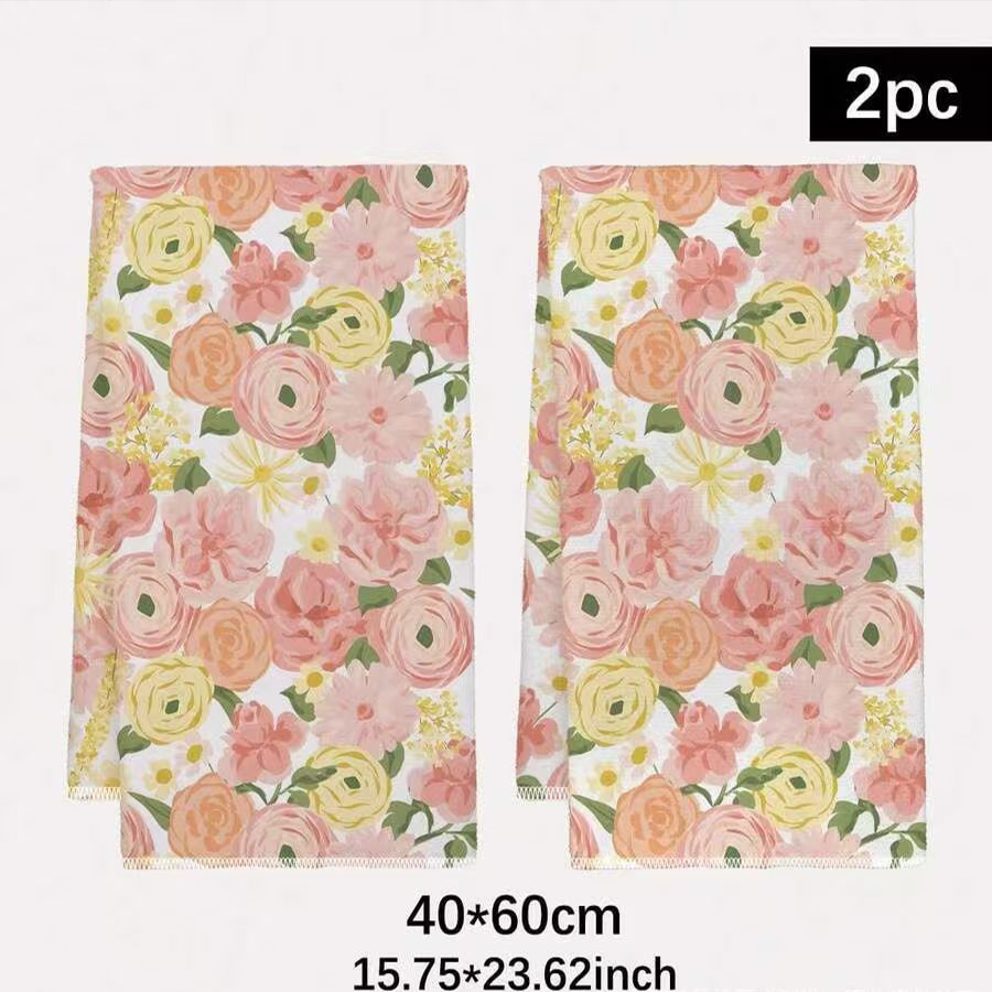 2Pcs, Cream-Colored Floral Kit - Kitchen Baking Necessities recensie en prijs