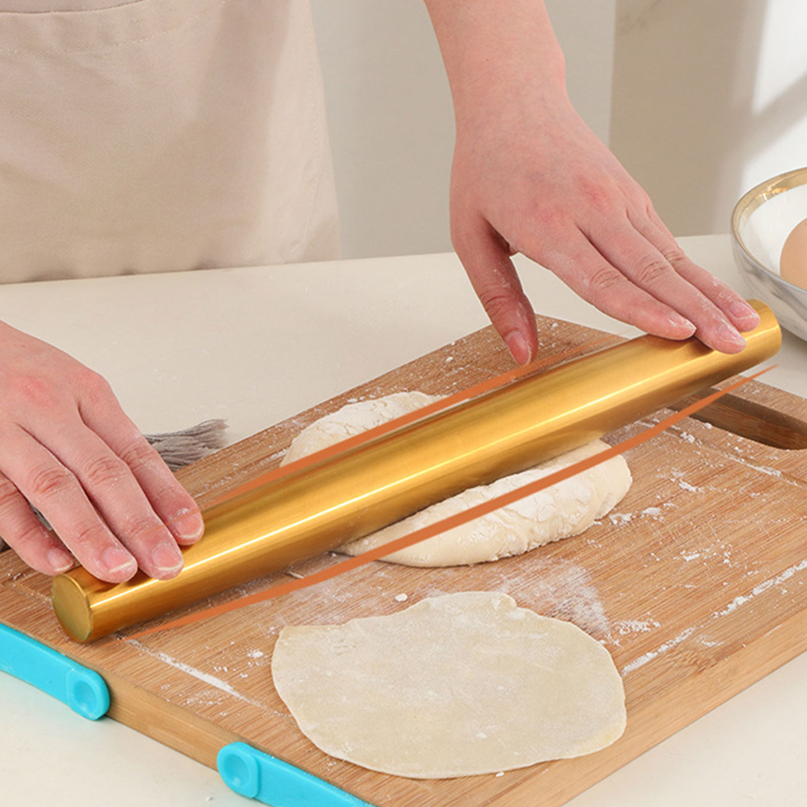 1pc Stainless Steel Rolling Pi - Kitchen Roller Baking recensie en prijs