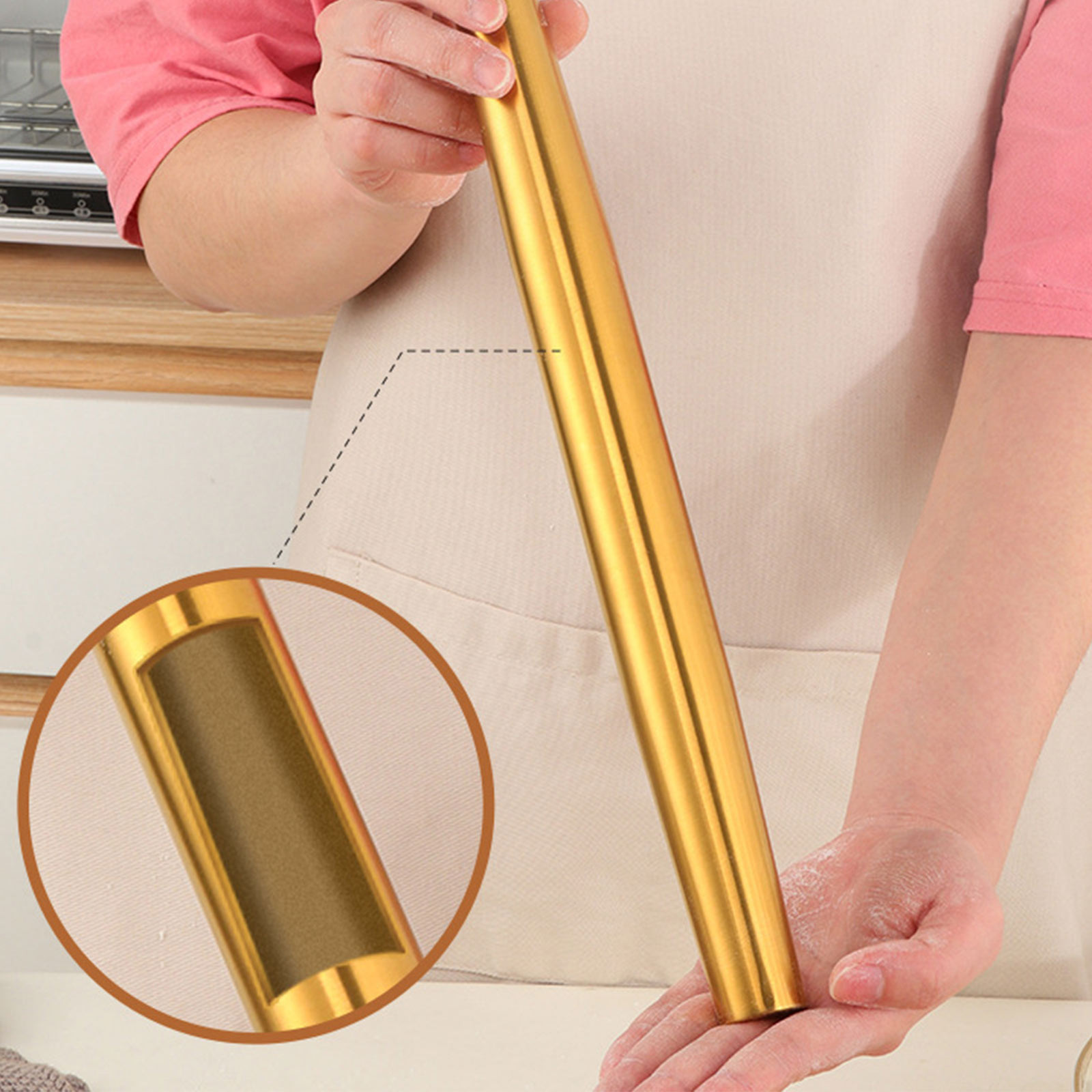 1pc Stainless Steel Rolling Pi - Kitchen Roller Baking recensie en prijs