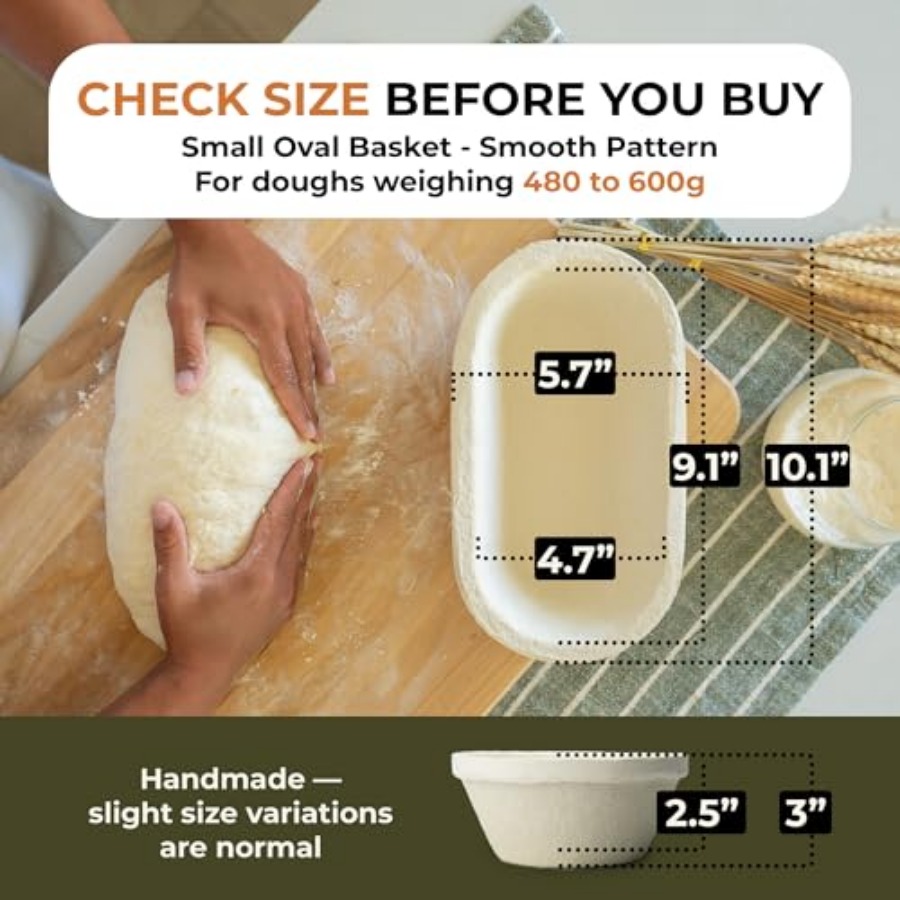 Small Oval 500g Banneton Bread - Proofing Basket Banneton recensie en prijs