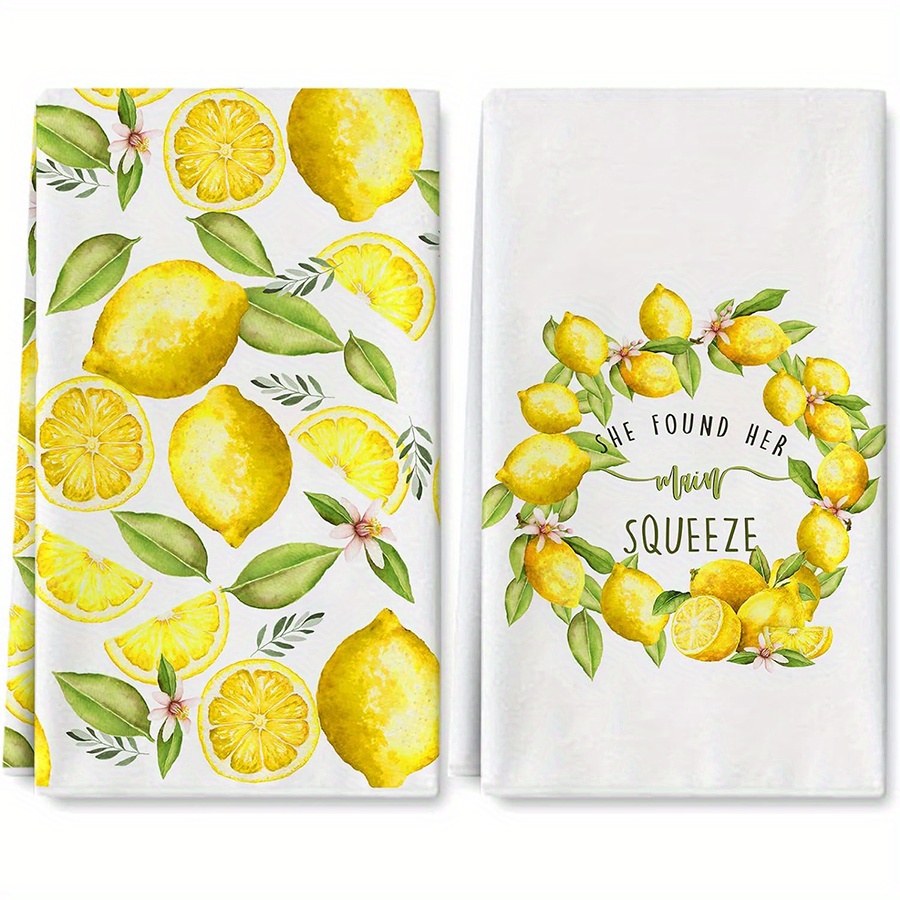 2Pcs, Lemon Wreath Kitchen Tow - Kitchen Baking Necessities recensie en prijs