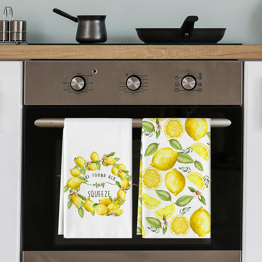 2Pcs, Lemon Wreath Kitchen Tow - Kitchen Baking Necessities recensie en prijs