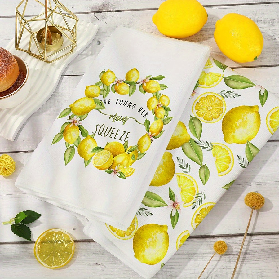 2Pcs, Lemon Wreath Kitchen Tow - Kitchen Baking Necessities recensie en prijs