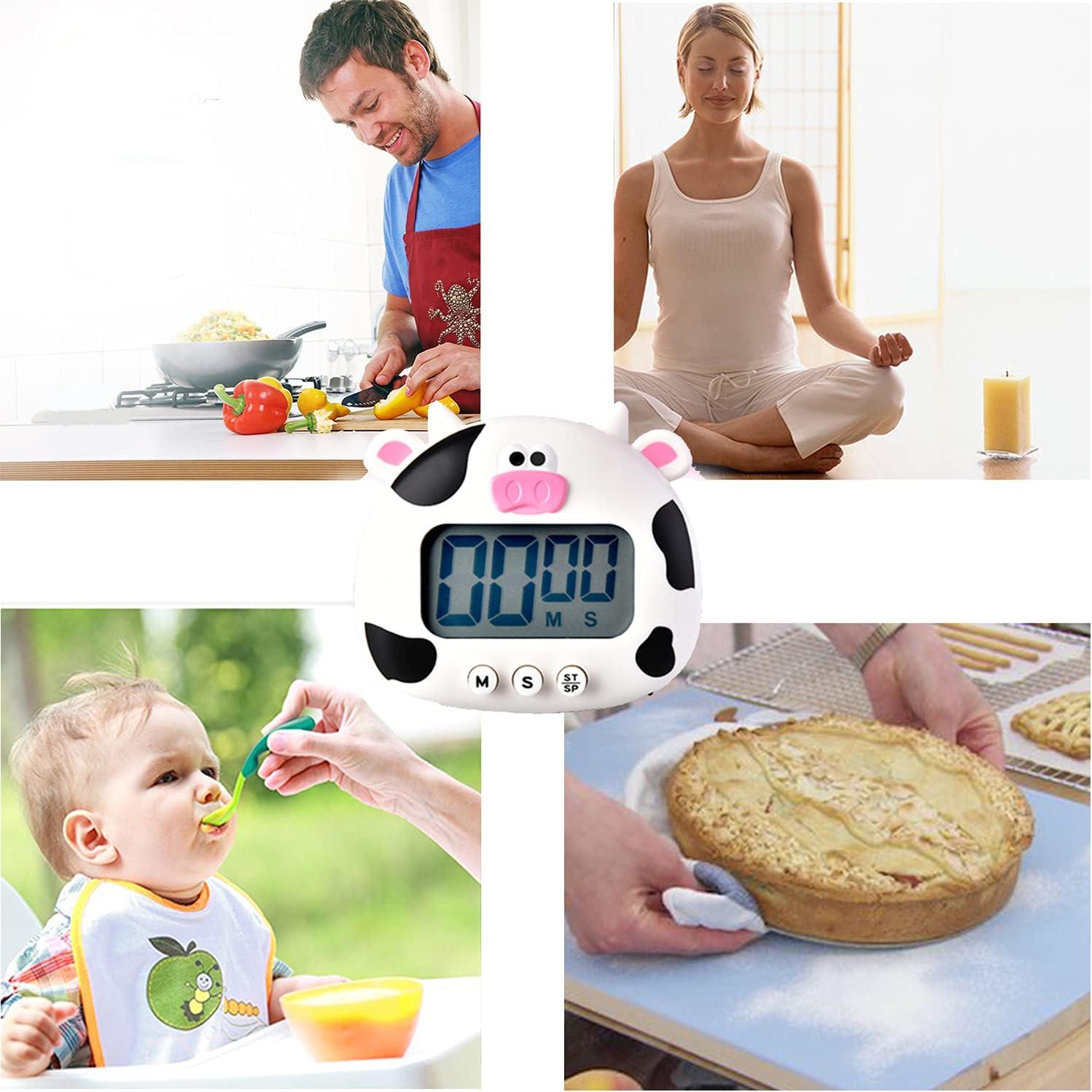 Cute Cow Kitchen Timer, Digita - Kitchen Baking Game recensie en prijs