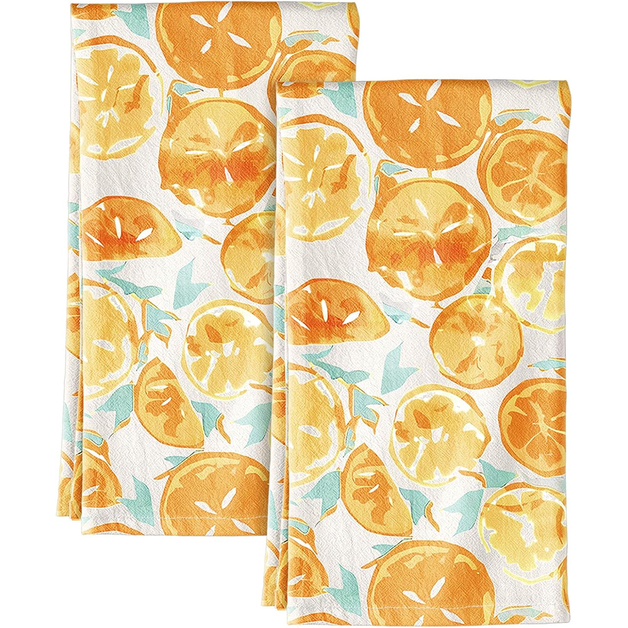 2Pcs, Watercolor Citrus Orange - Kitchen Baking Necessities recensie en prijs