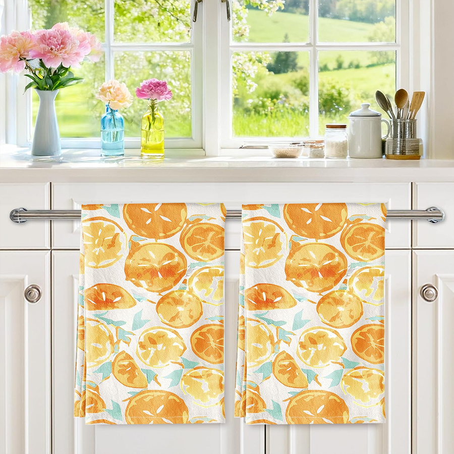 2Pcs, Watercolor Citrus Orange - Kitchen Baking Necessities recensie en prijs