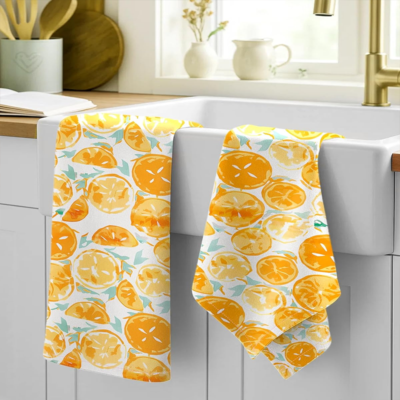 2Pcs, Watercolor Citrus Orange - Kitchen Baking Necessities recensie en prijs