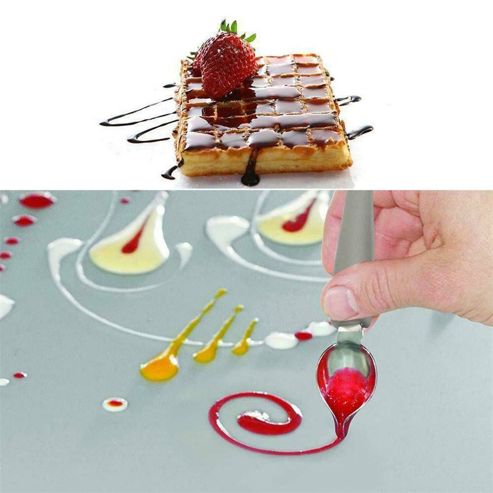 Steel Dessert Decor Sauce Pain - Kitchen Baking Drawing recensie en prijs