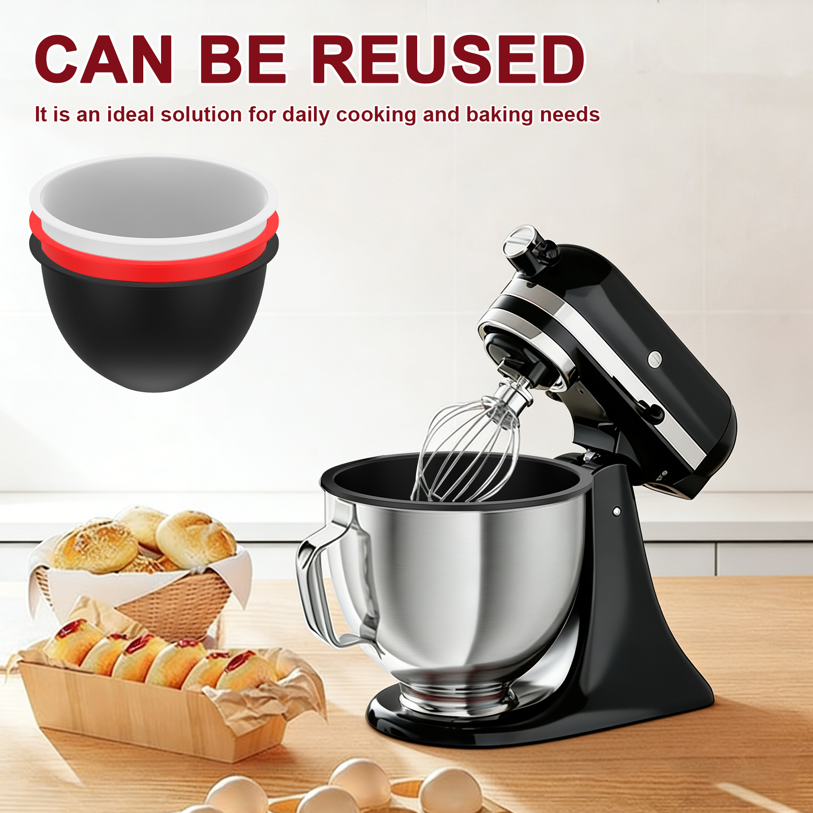 Silicone Bowl With Lids Includ - Kitchen Aid Baking Mixer recensie en prijs