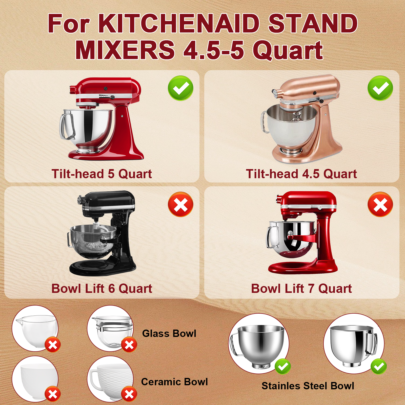 Silicone Bowl With Lids Includ - Kitchen Aid Baking Mixer recensie en prijs