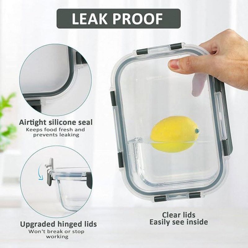 Glass Food Storage Container W - Kitchen Baking Tins recensie en prijs