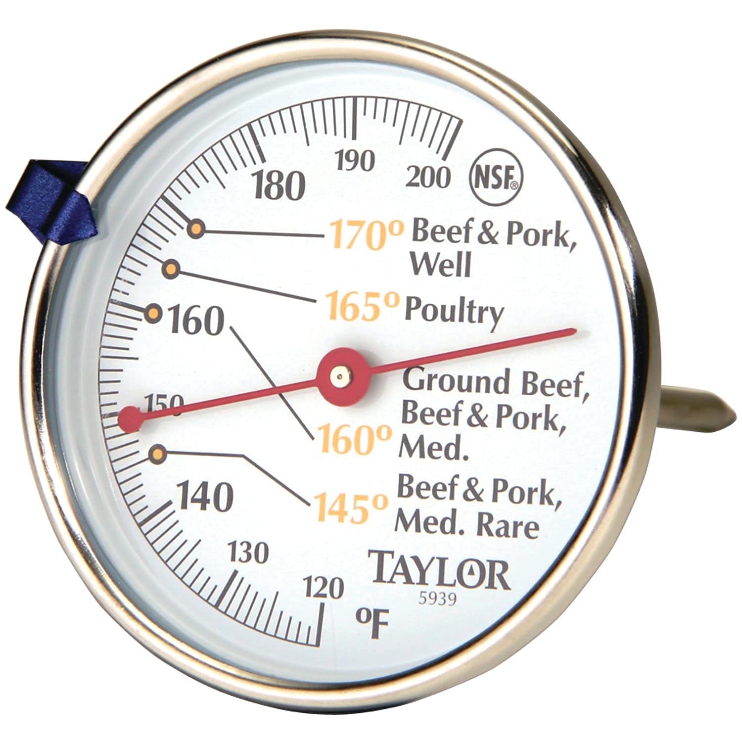Compact Stainless Steel Meat T - Oven Thermometer Analog recensie en prijs