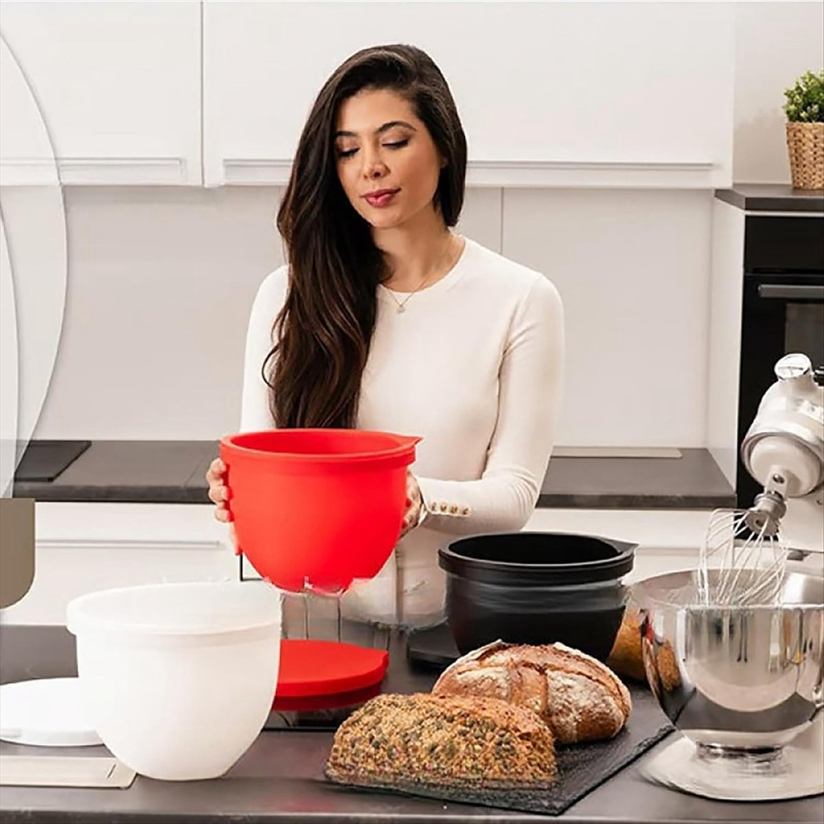 (A25M) 2xMixaid Silicone Liner - Kitchen Aid Baking Mixer recensie en prijs