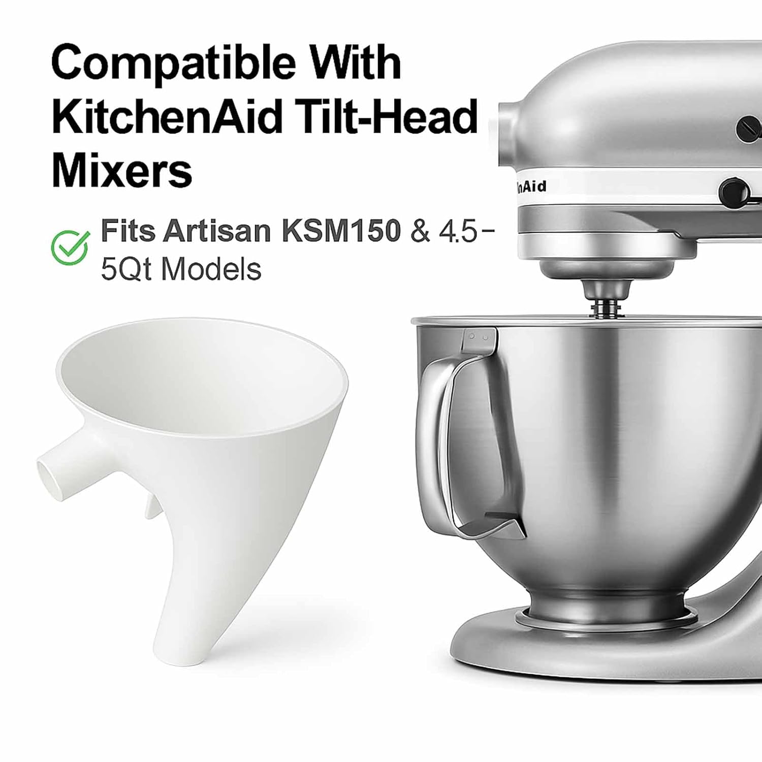 Flour Funnel for Kitchen Aid M - Kitchen Aid Baking Mixer recensie en prijs