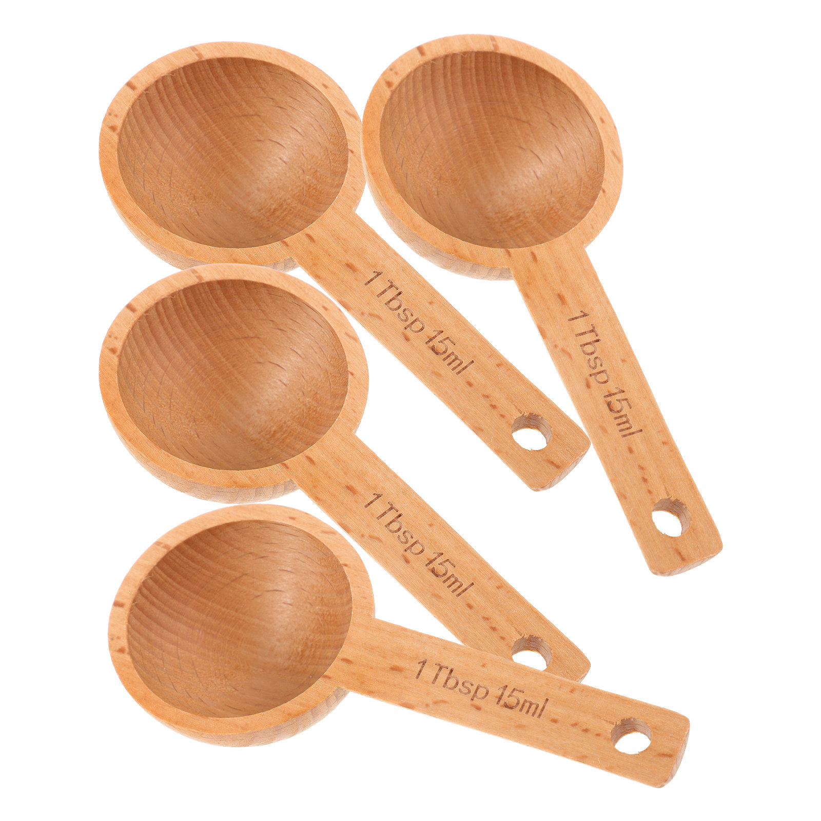 4Pcs Wooden Coffee Scoops 15Ml - Kitchen Baking Soda recensie en prijs