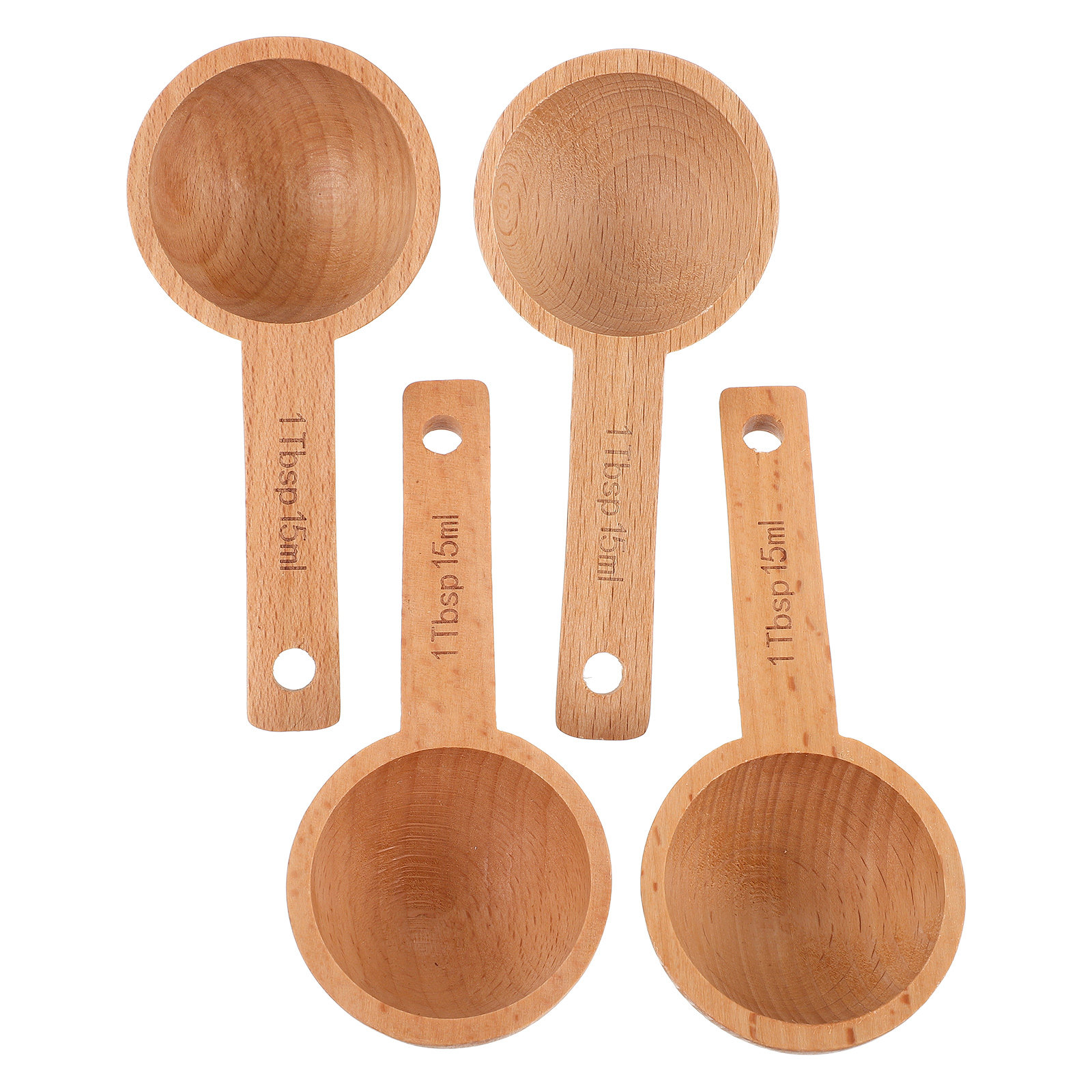 4Pcs Wooden Coffee Scoops 15Ml - Kitchen Baking Soda recensie en prijs