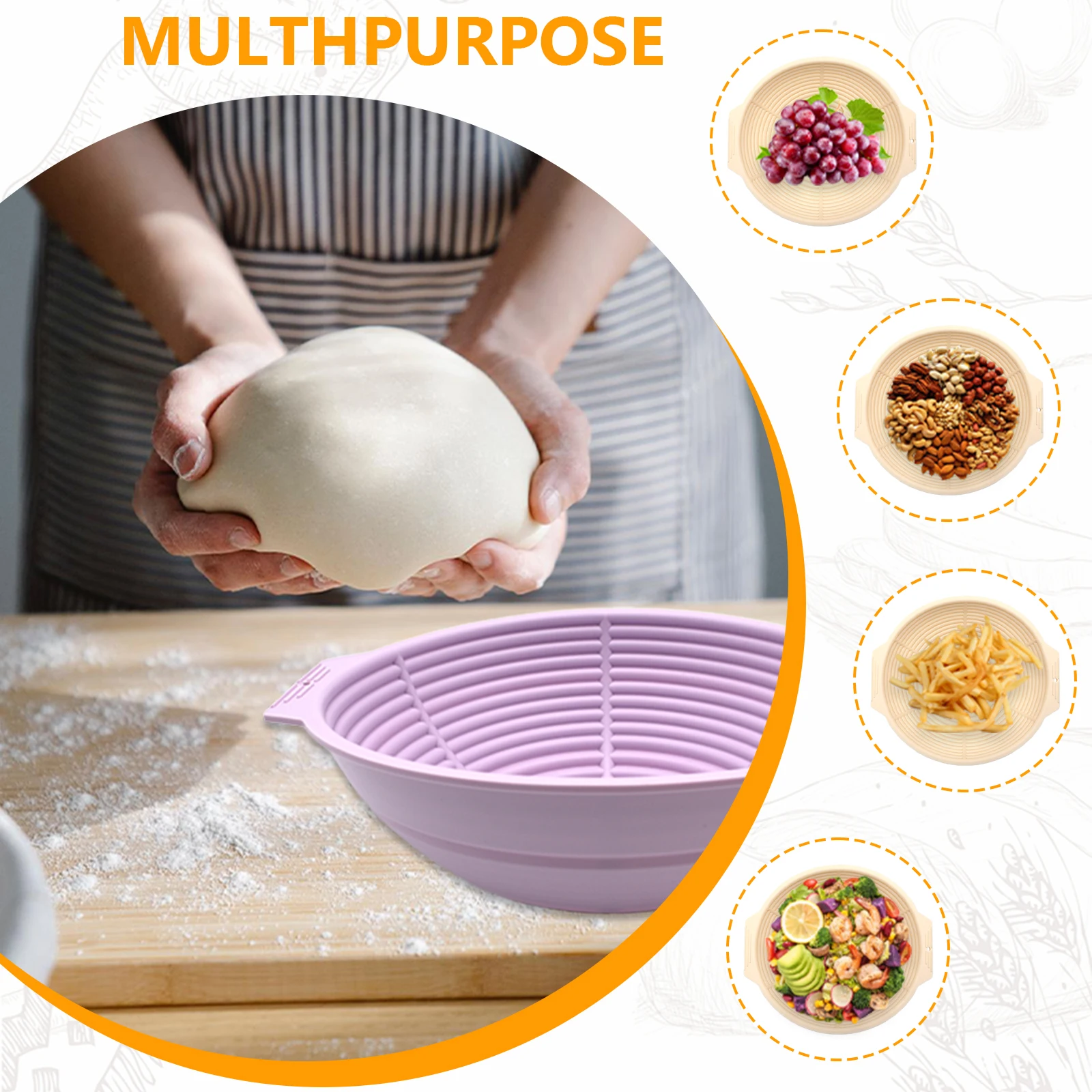 Collapsible Silicone Bread  No - Proofing Basket Banneton recensie en prijs
