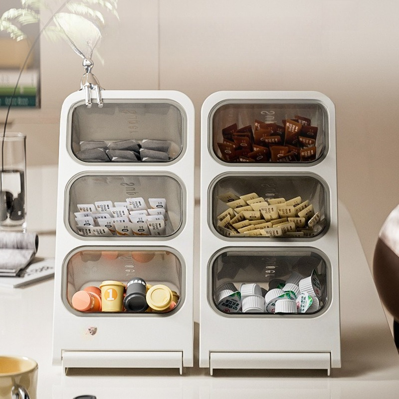 3 Tier Tea Bag Organizer Plast - Kitchen Baking Tray Storage recensie en prijs